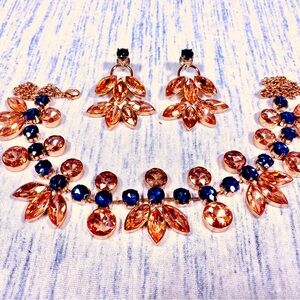 Fossil Necklace and Earring Jewelry Set